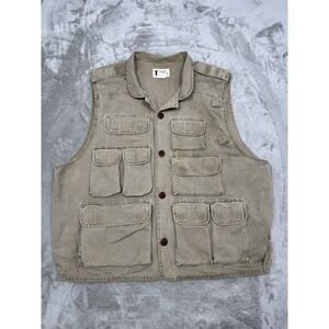 Trail Designs SUPER UTILITY VEST Mens XL Cargo Field Tactical Safari Vintage Y2K